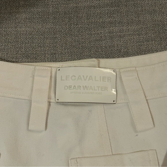 LECAVALIER white denim skirt - Picture 7 of 8